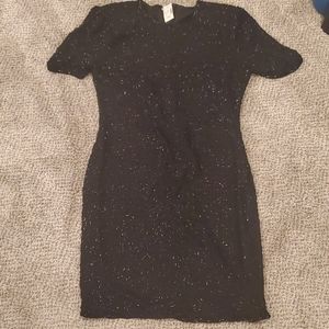 Black Sequin Dress